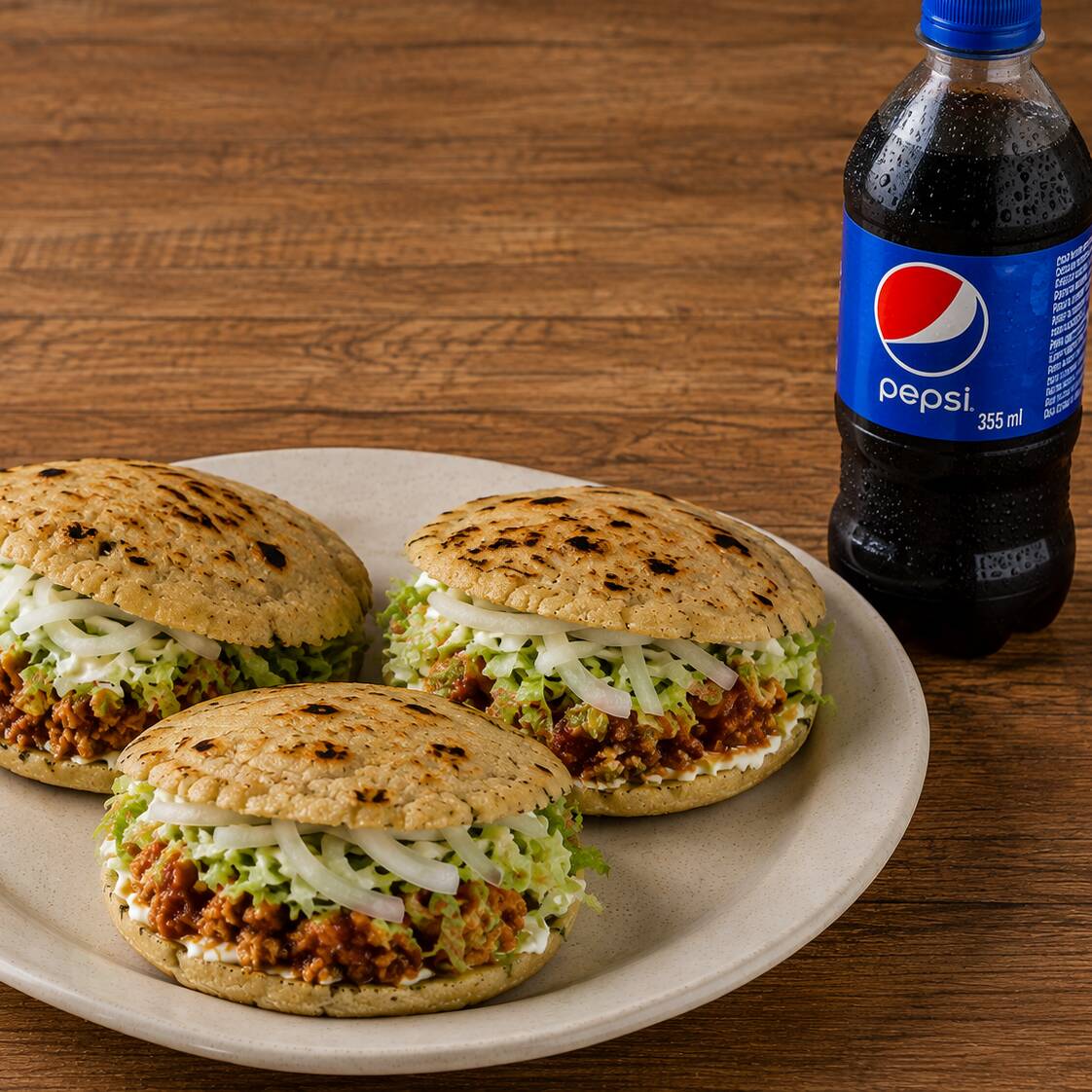 3 Gorditas + 1 Manzanita 355 ml