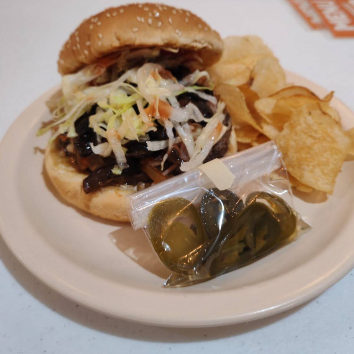 Hamburguesa Con Champiñones y Papas