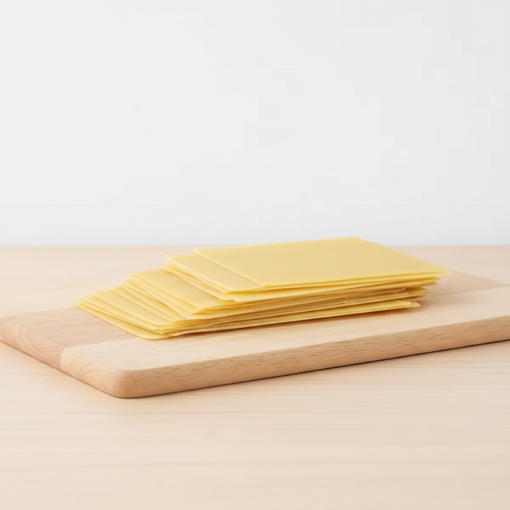 5 fatias de queijo mussarela, em torno de 100-150g