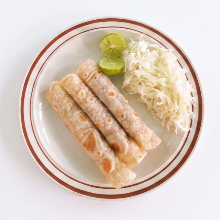 Combo Completo 4 Flautas, Refresco y Gorditas