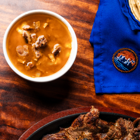 Frijoles con Carne Asada