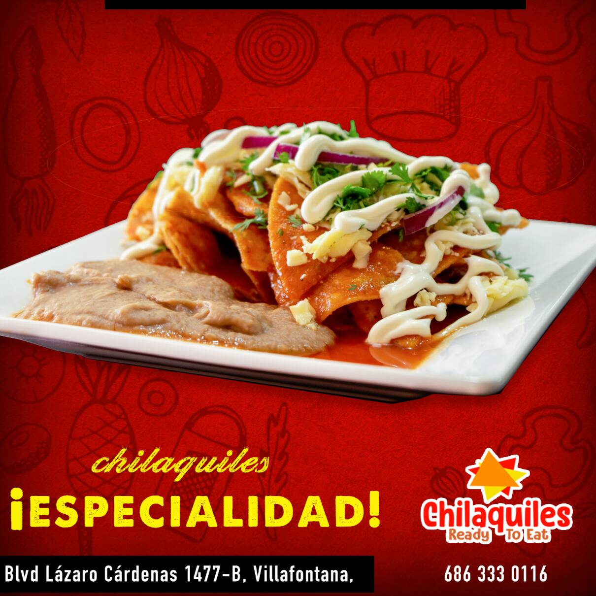 Chilaquiles Rojos o Verdes Salsa y Crema Separados