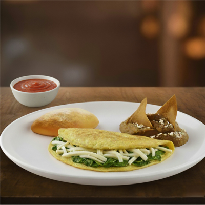 Omelette de Espinacas y Panela