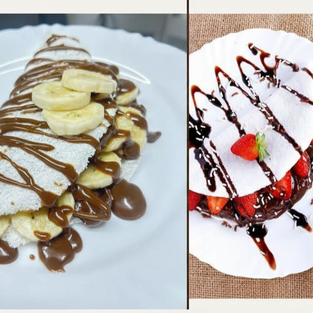 Tapioca c/Nutella com Frutas opcionais