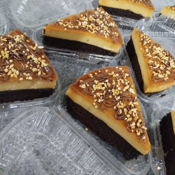 Rebanada de Chocoflan