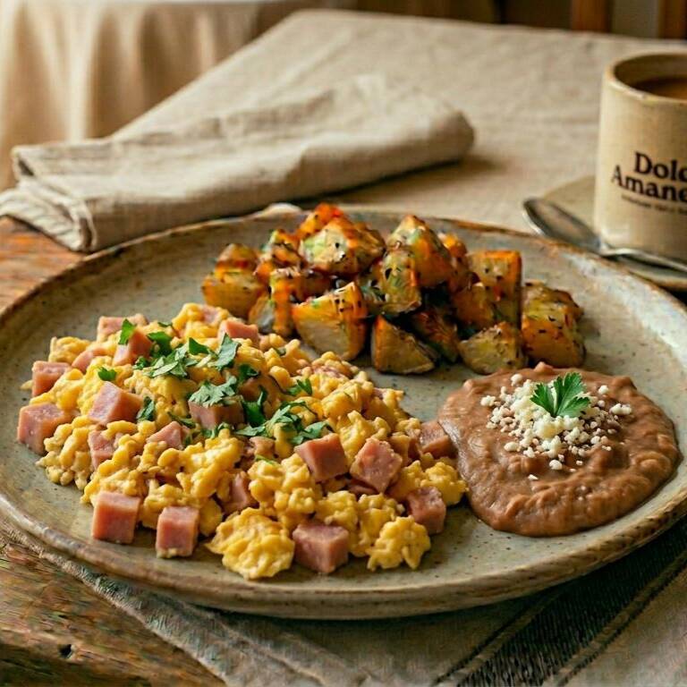 Huevos Revueltos con Jamon