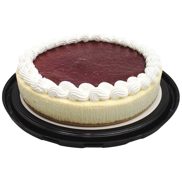 Rebanada de Pastel de Queso con Frambuesa