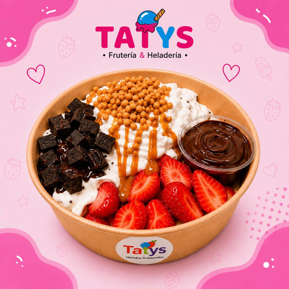FRESAS CON CREMA MEDIANAS