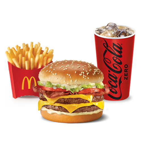 McTrío Mediano Grand Bacon Deluxe Doble