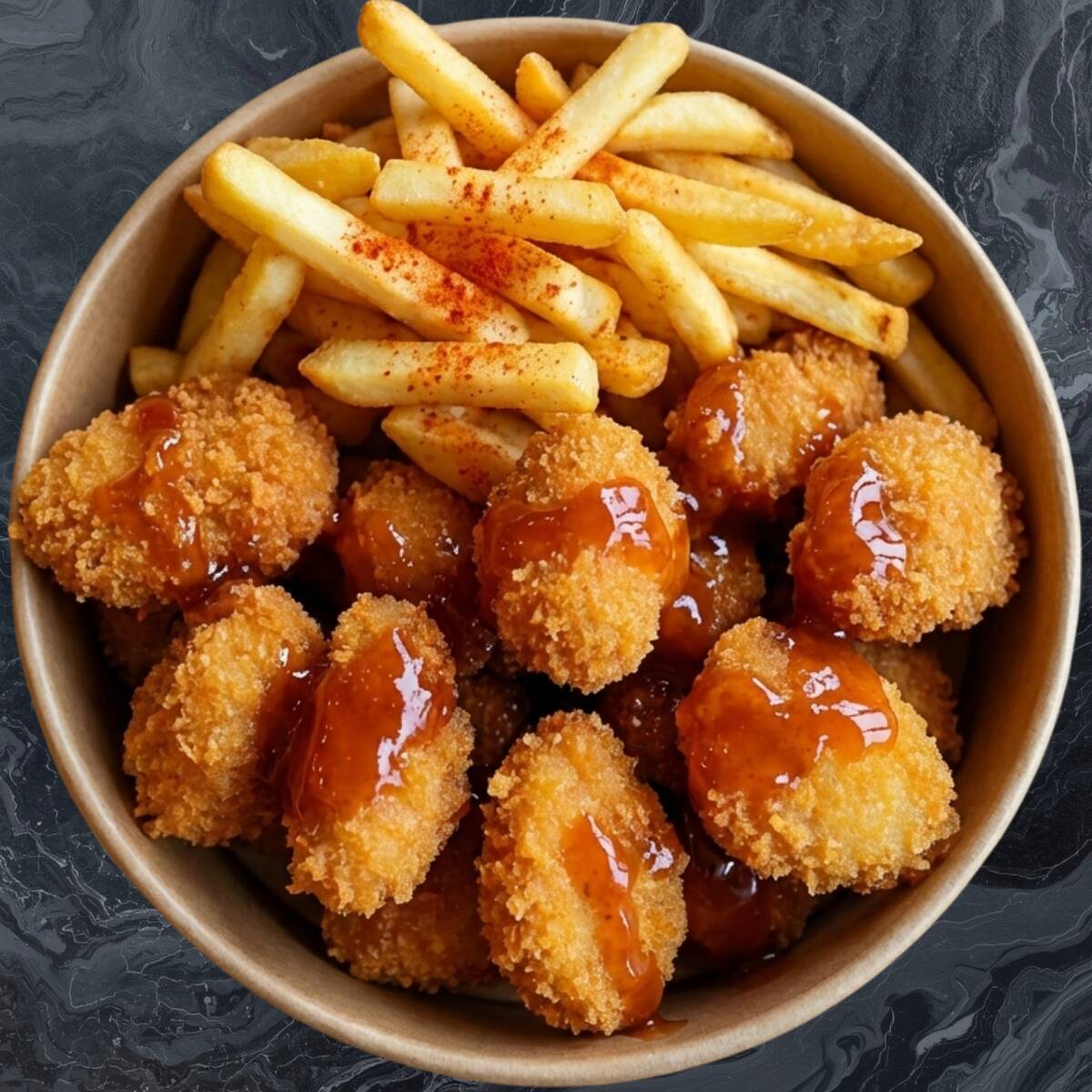 POLLITOS CROCANTES ARTESANALES CON PAPAS