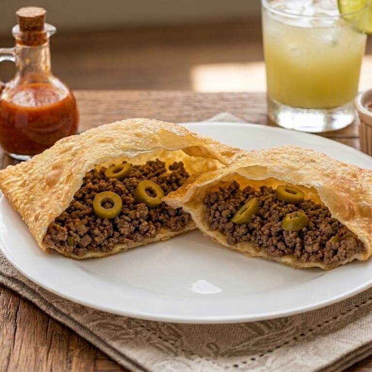 Clássico e irresistível! Massa leve, fina e crocante, frita na hora, recheada com carne bovina temperada com ingredientes selecionados e azeitona garantindo muito sabor em cada mordida. Servido sempre quentinho e preparado na hora para chegar até você com máxima qualidade.