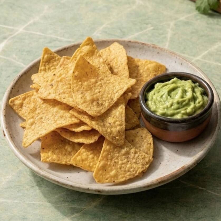 Nachos y Guacamole Bowl