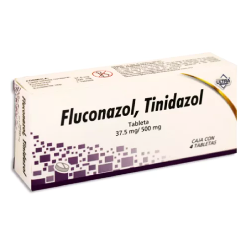 Fluconazol 37.5 Mg Tinidazol 500 Mg Caja con 4 Tab