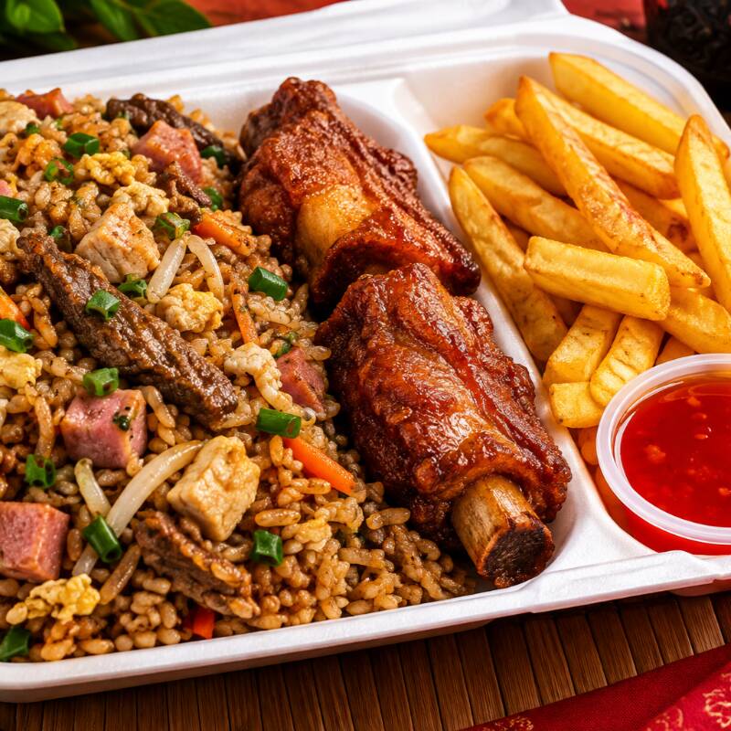 Arroz Personal Con Costilla o Pollo