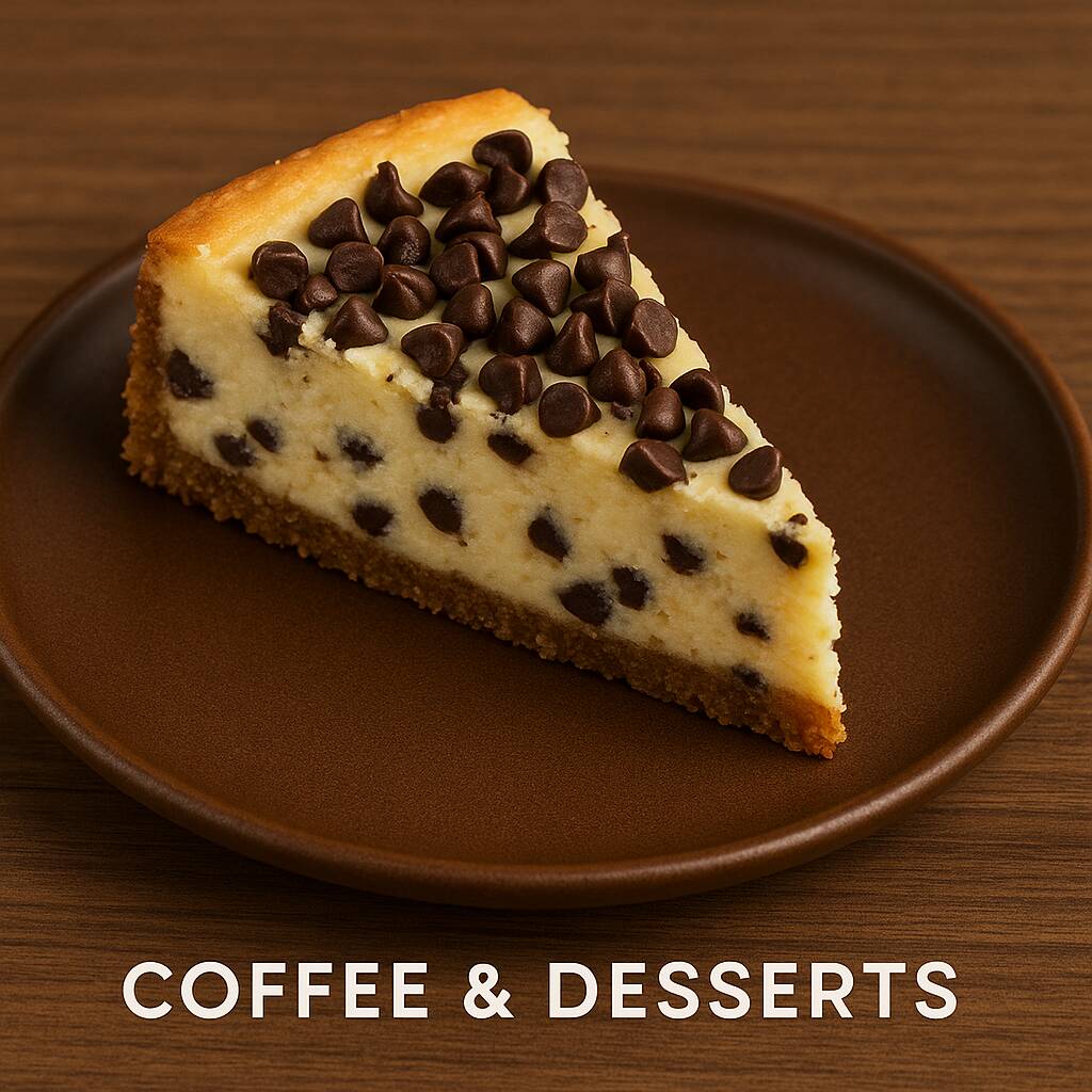 Pay de Queso con Chispas de Chocolate.