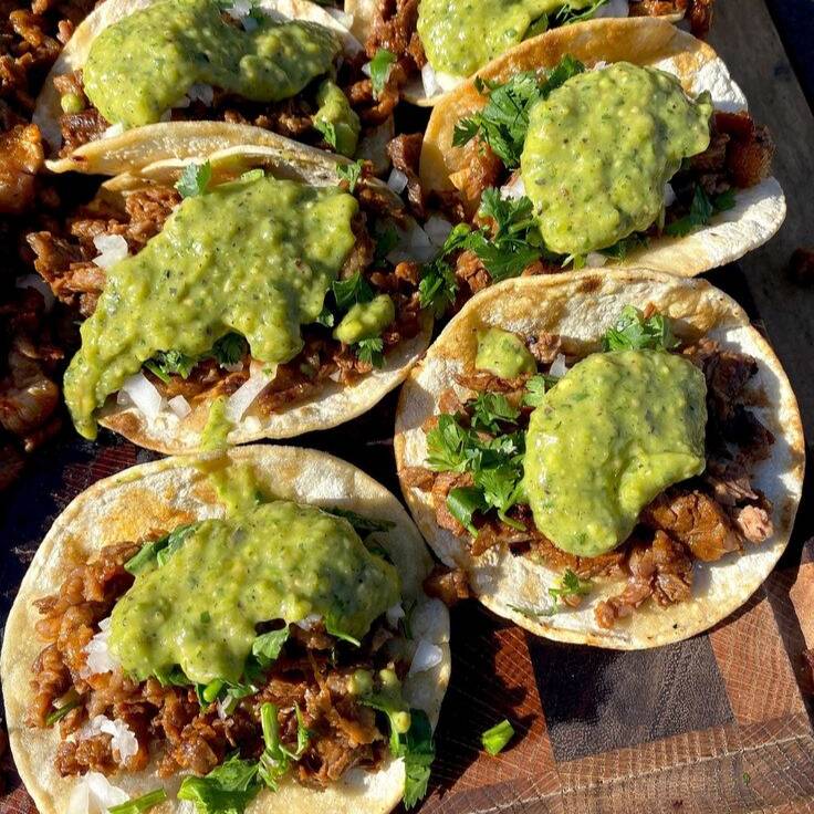 5 Tacos de Costilla Enchilada