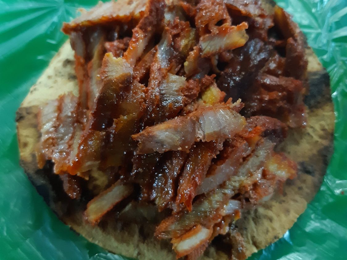 Tostada de Carne al Pastor