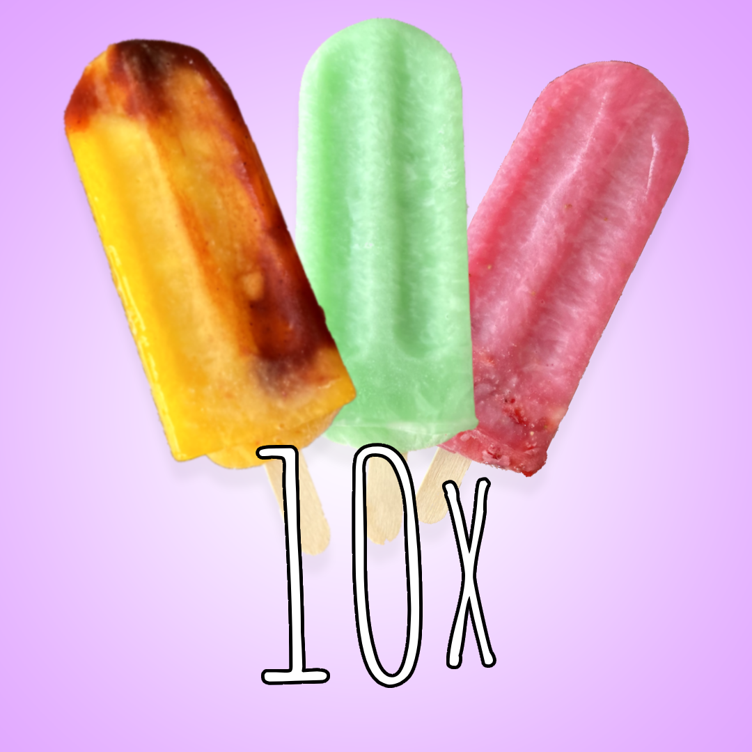 Combo 10 Paletas de Frutas