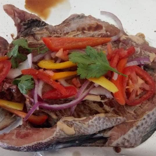 Filete Empapelado con Mariscos