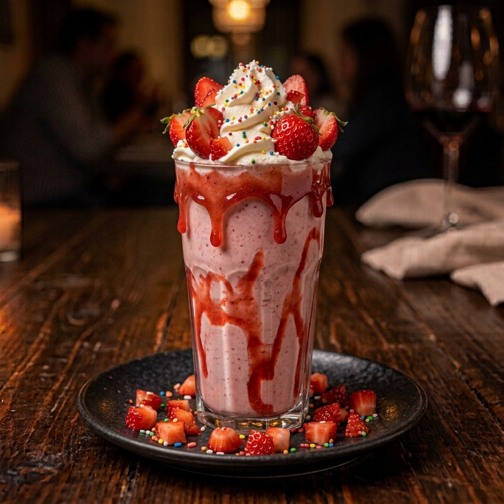 Malteada de Fresa