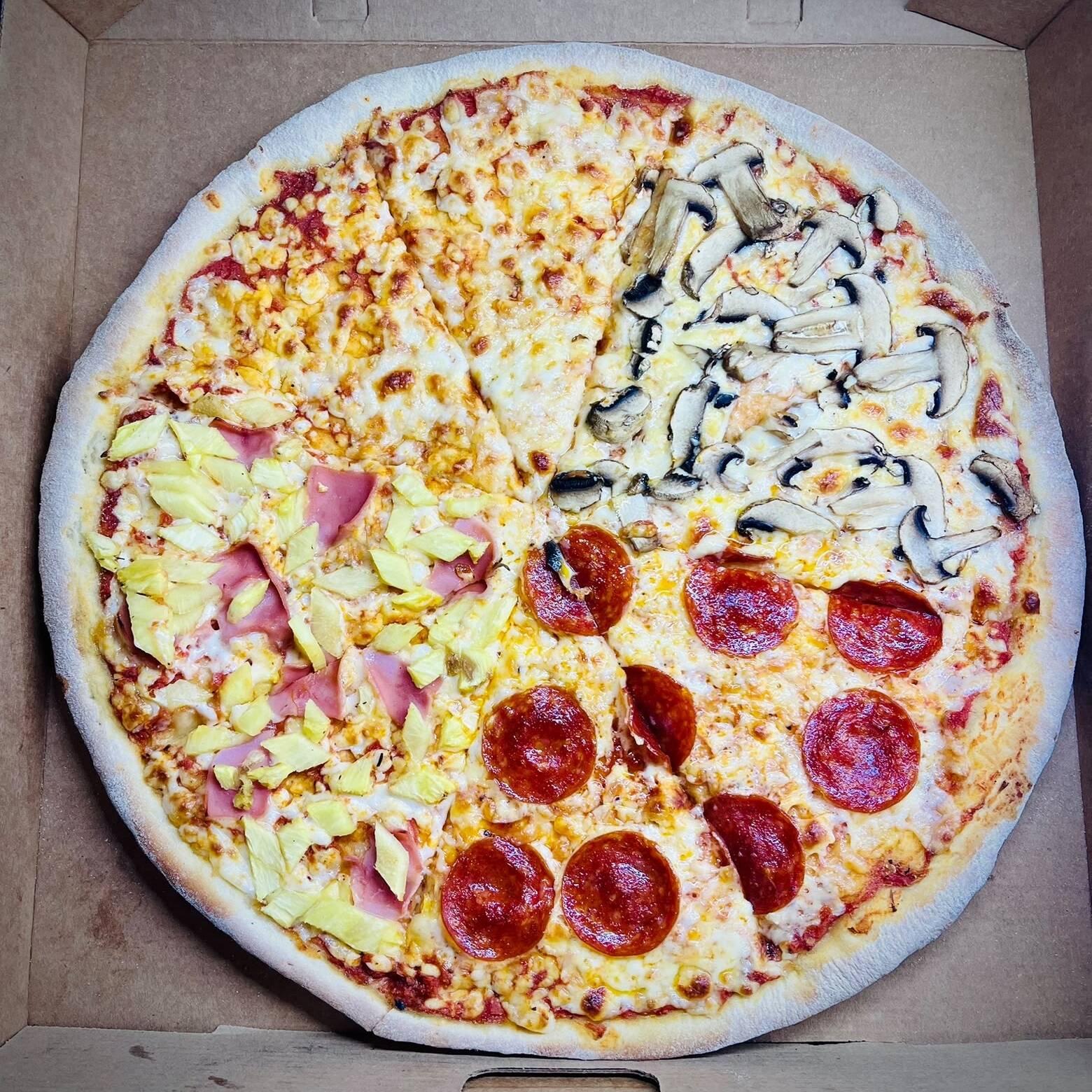 Pizza 4 Estaciones Grande 35cm 8 Rebanadas
