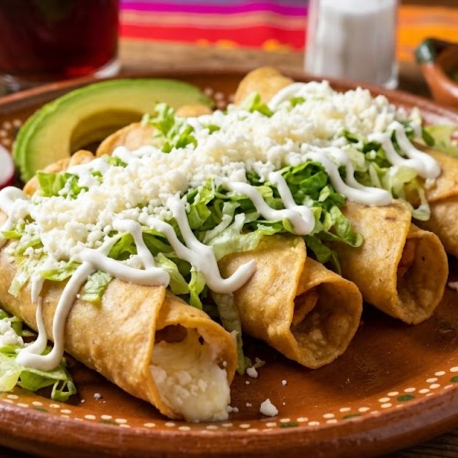 Orden de Tacos Dorados de Queso