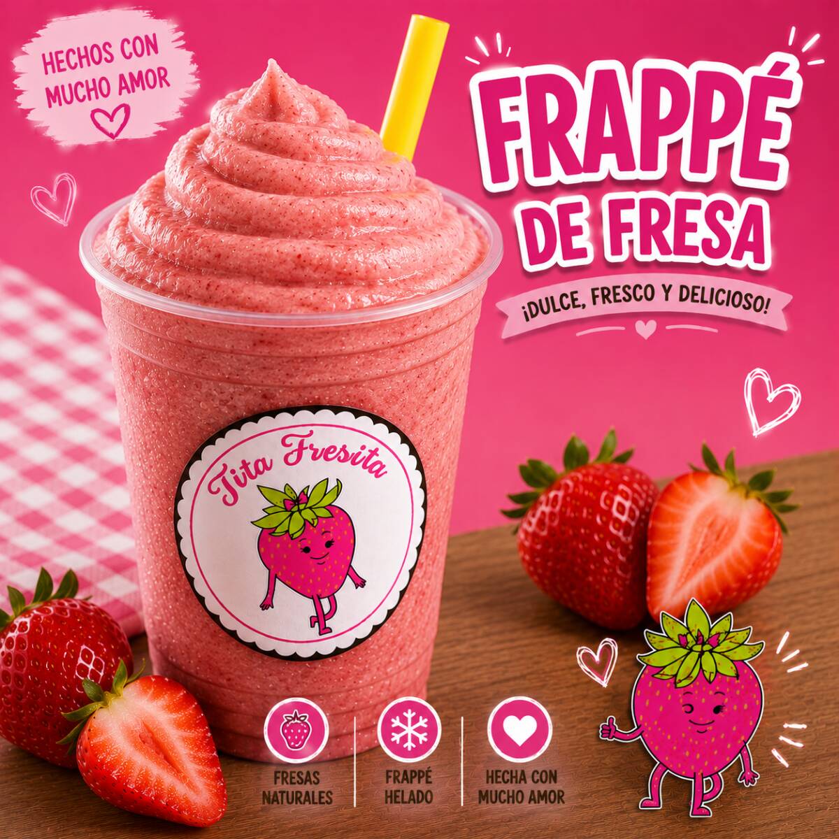 Frappe de Fresa