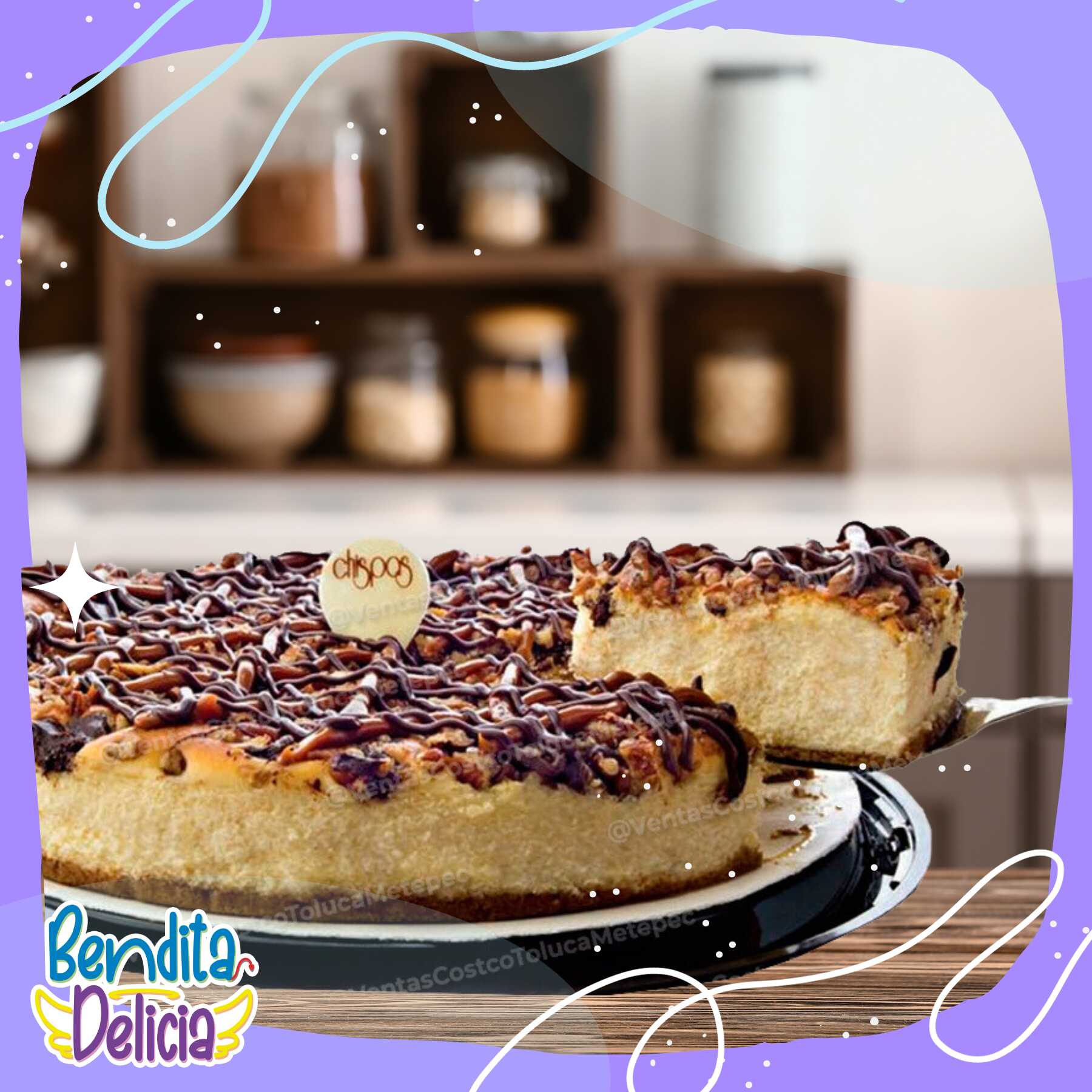 Rebanada Cheesecake Choco Nuez (tortuga)