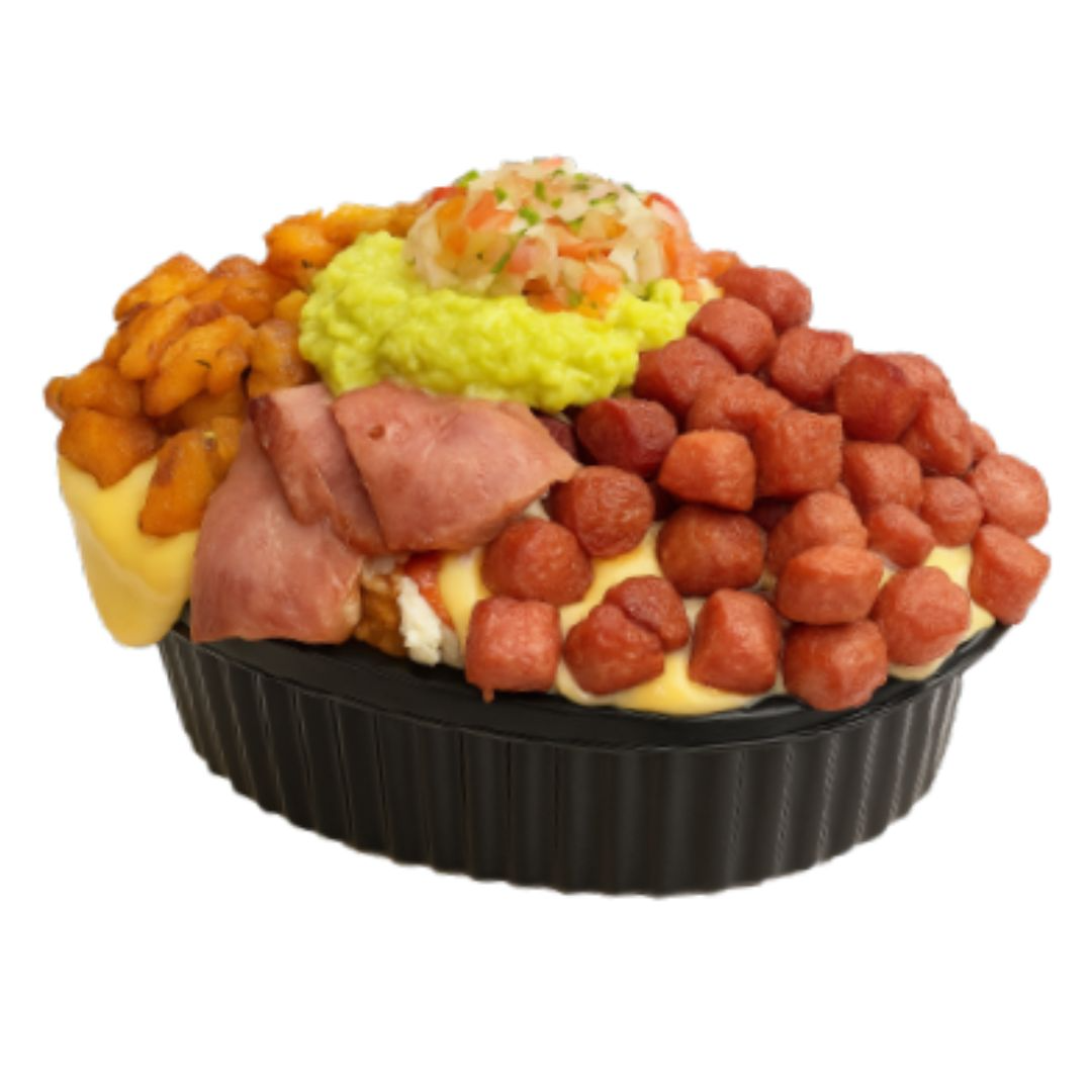 Salchipapa Ranchera Para Tres