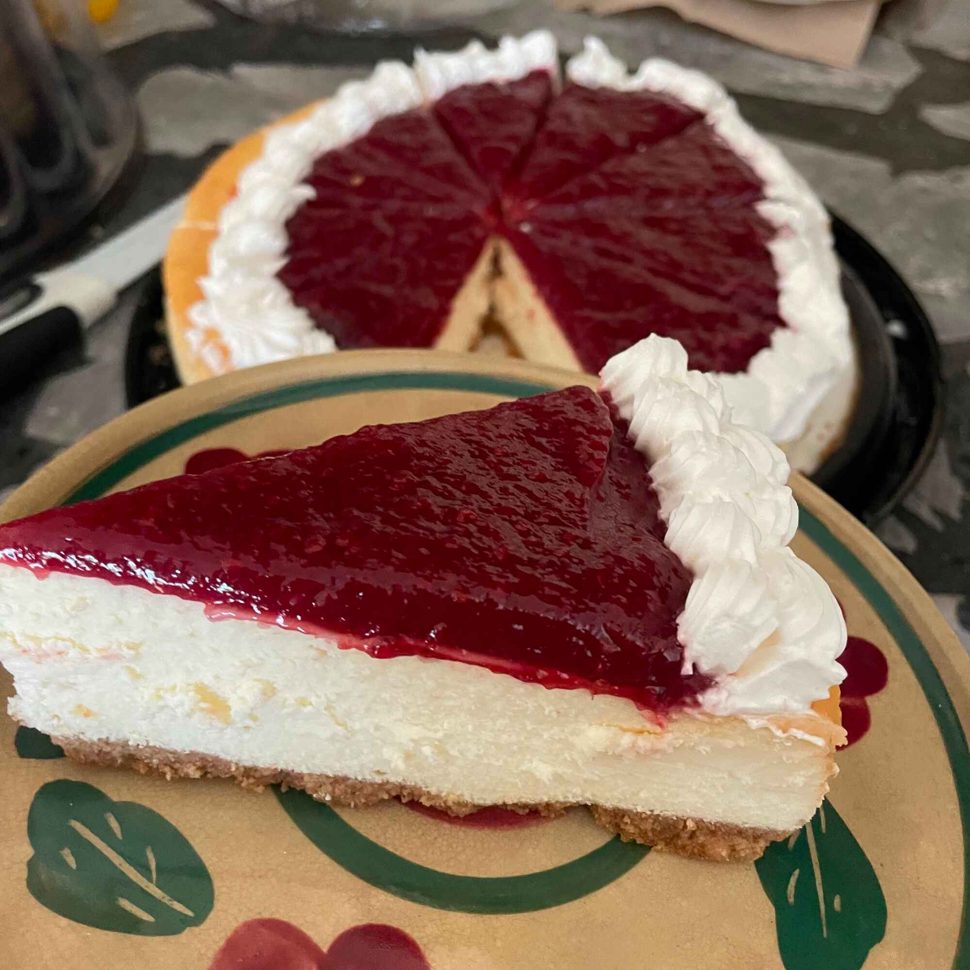 Rebanada Cheesecake de Frambuesa