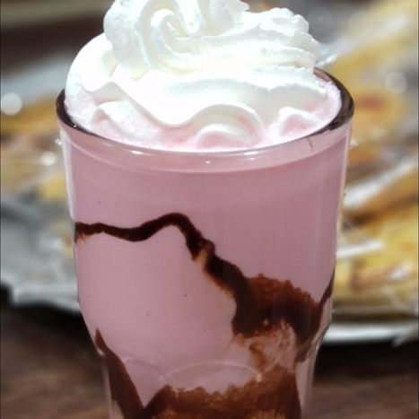 Frappé de Fresa vaso de 16 oz
