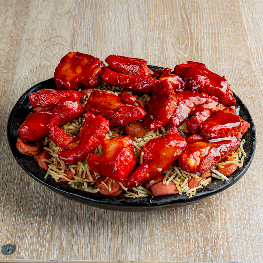 Salchi Costilla BBQ Para 2 - 3 Personas.
