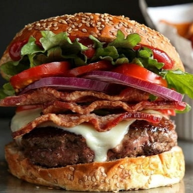 Hamburguesa con tocino