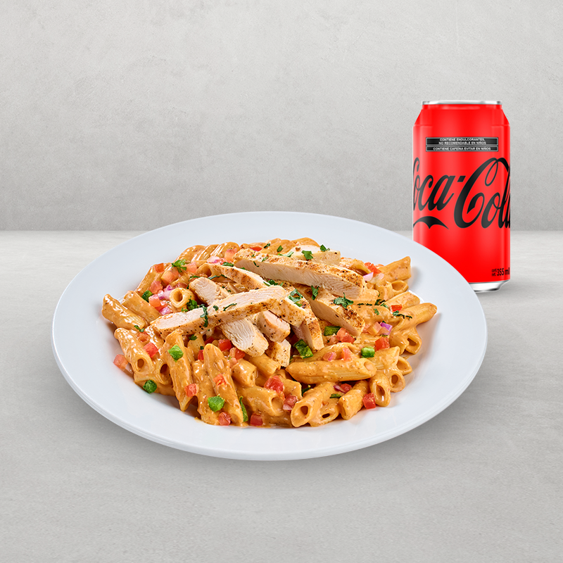 Combo Chipotle Chicken Pasta +Refresco