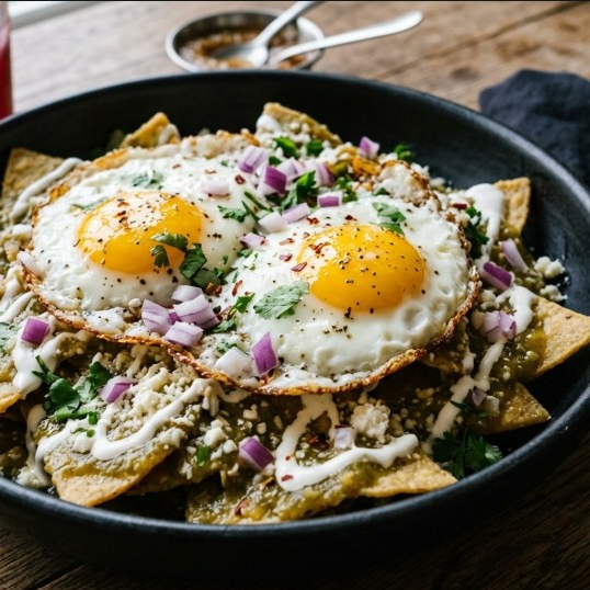 Chilaquiles Chicos con Huevo