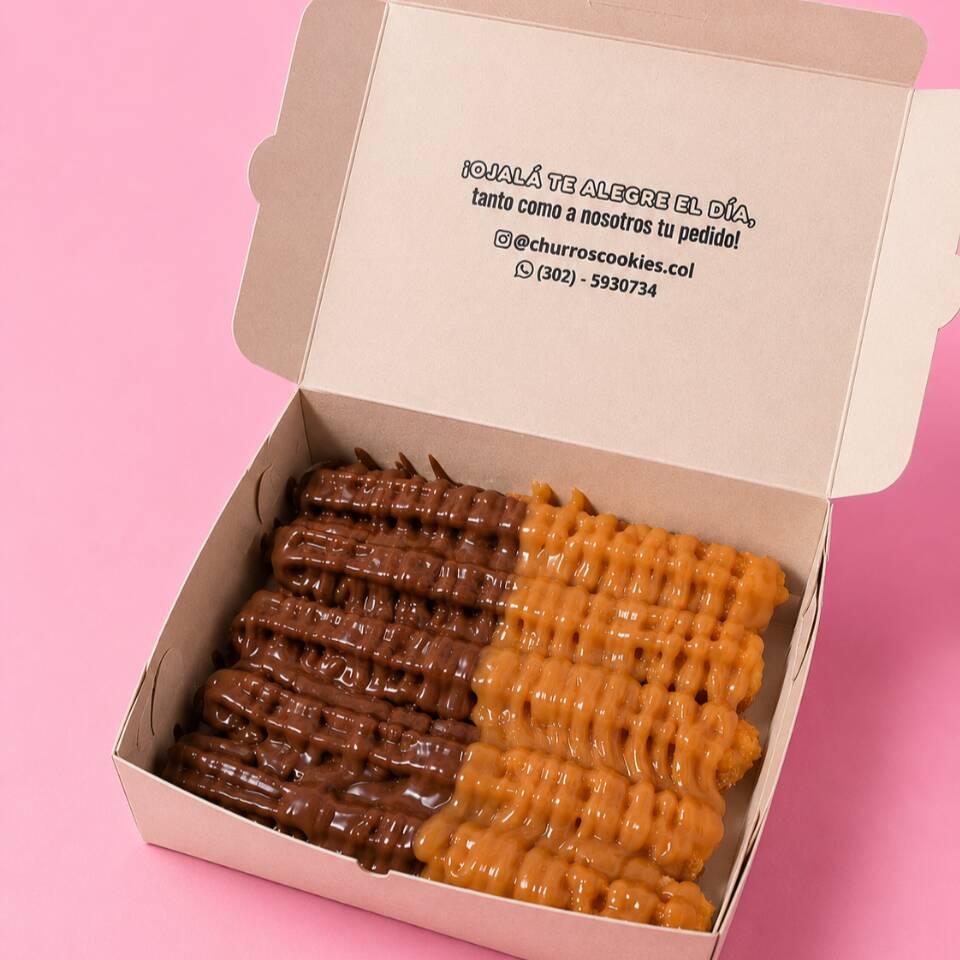 Churros bañados en Nutella/Arequipe
