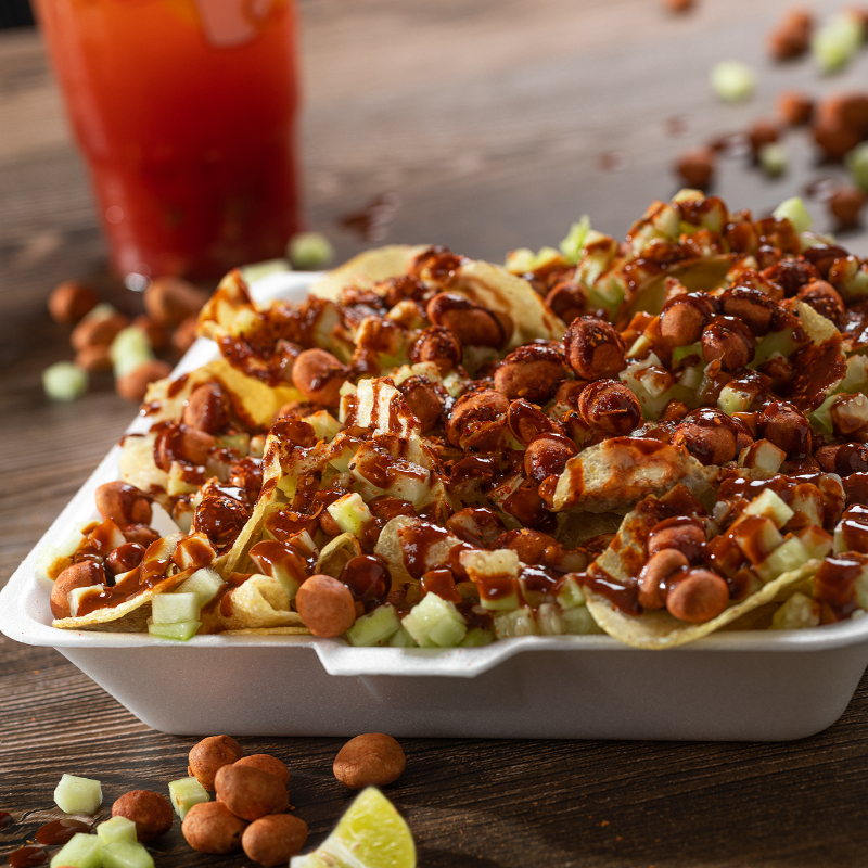 Dayvapapas con Cacahuate Japones y Rielitos