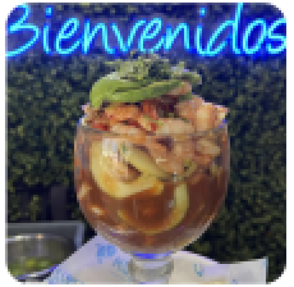 Ceviche con Camarón Entero