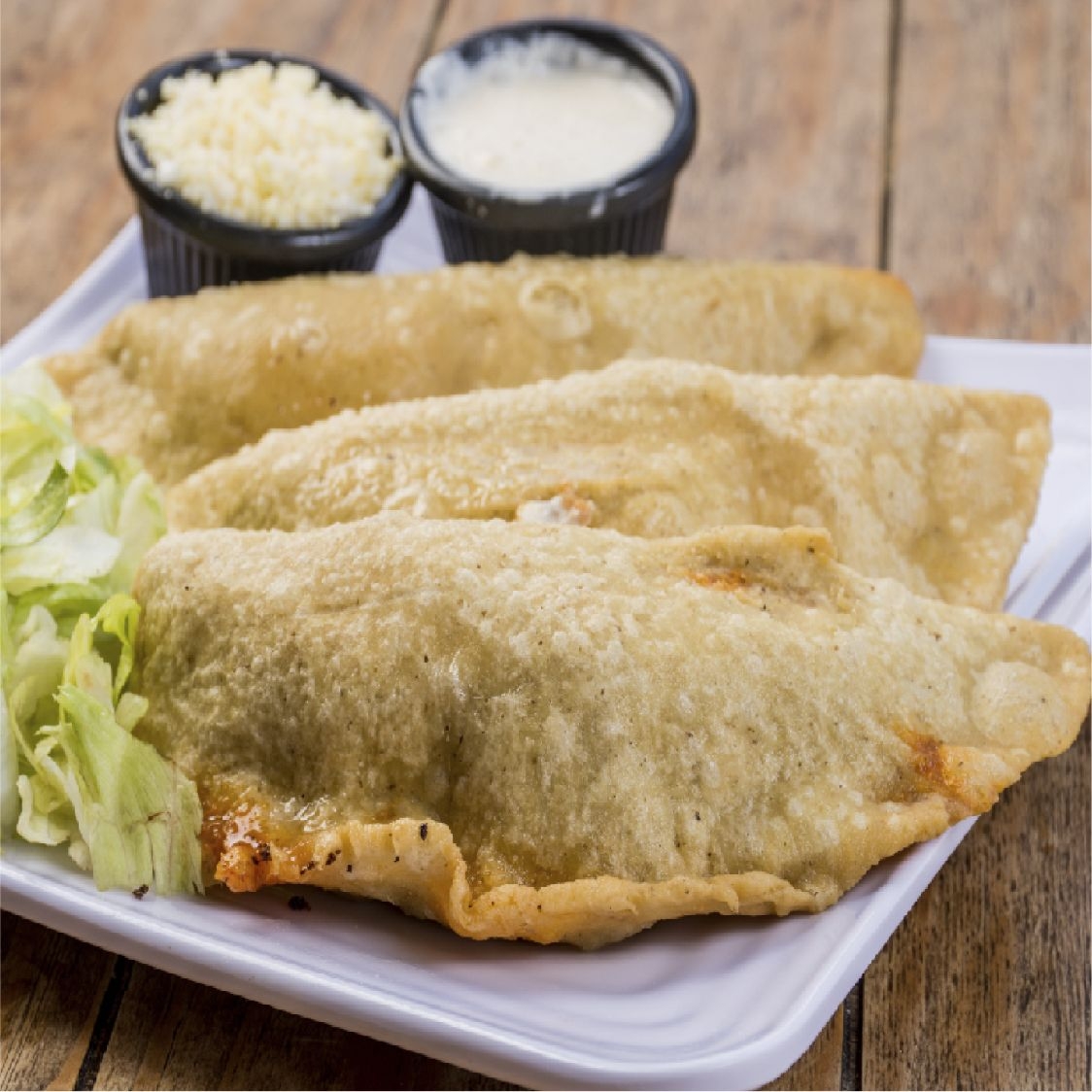 ORDEN DE 3 QUESASDILLA FRITA SENCILLAS