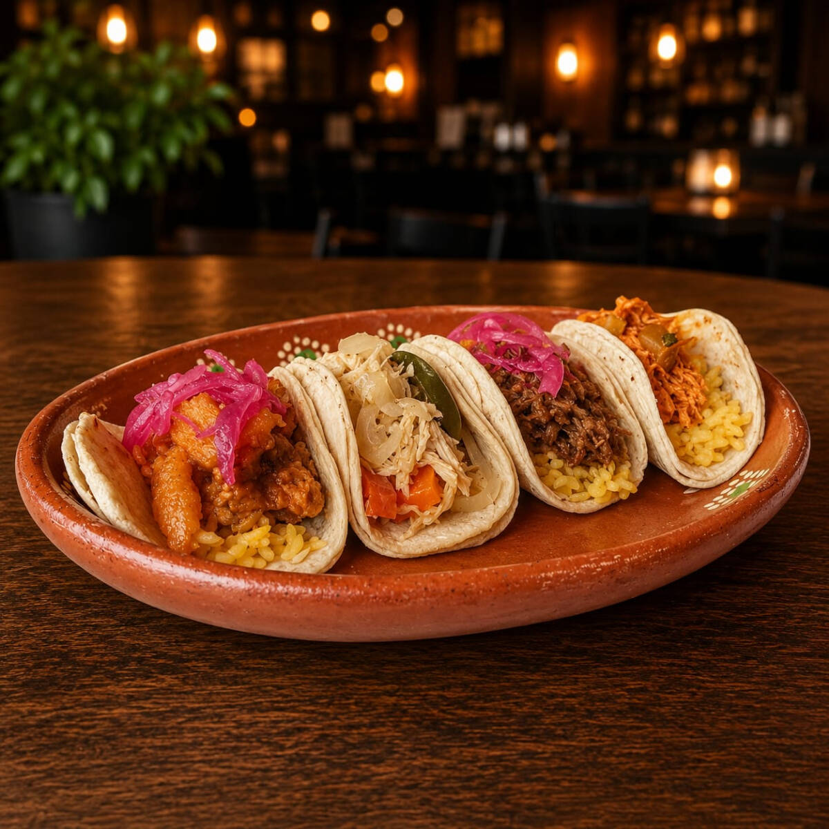 Taco de Chicharrón en Salsa Roja