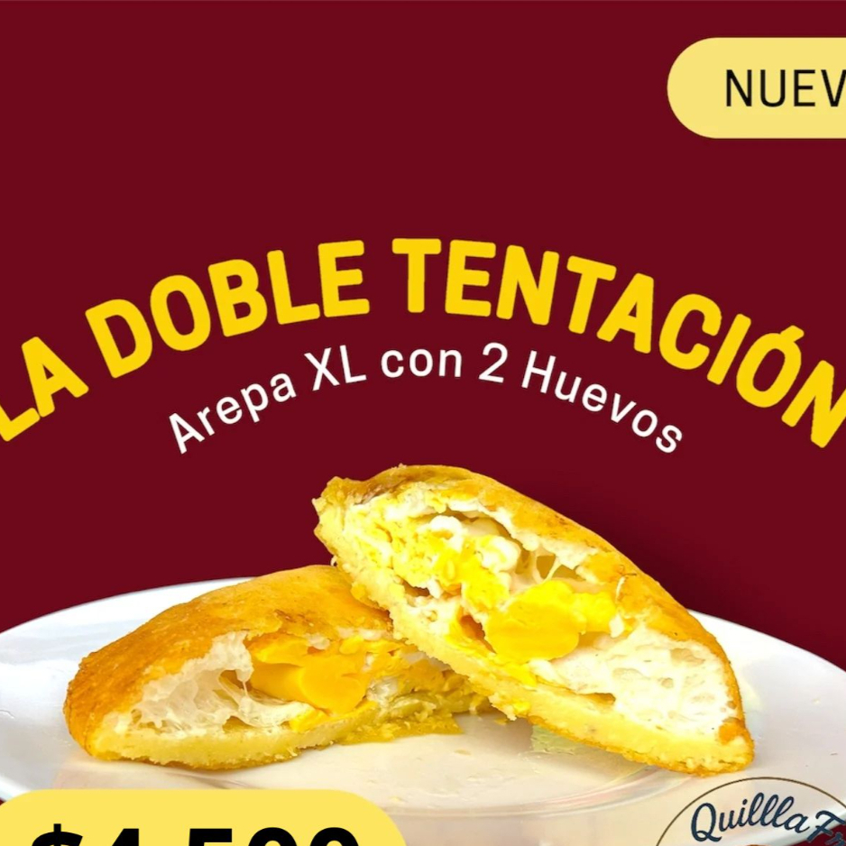 Arepa de huevo doble tentacion