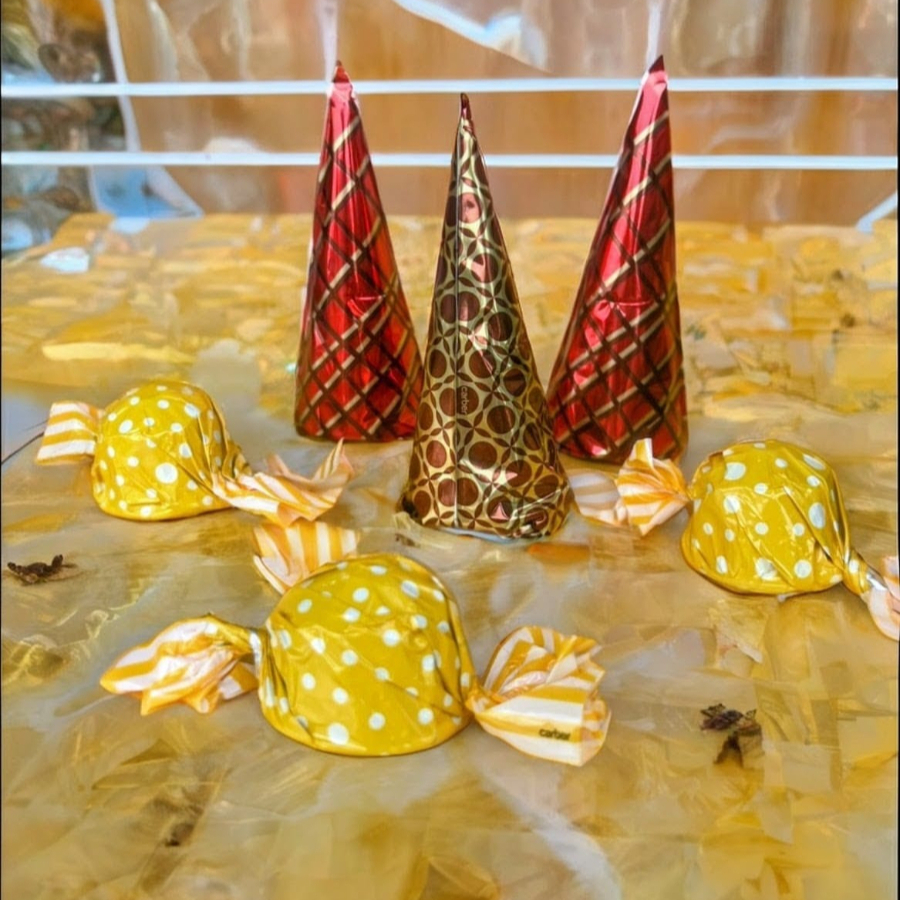 Cone de chocolate recheio de Leite Ninho