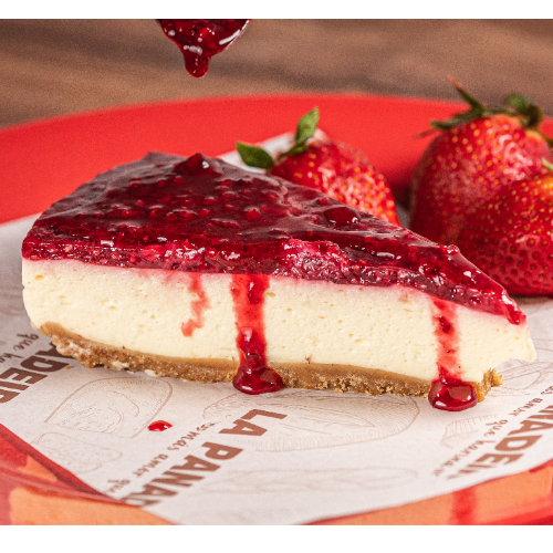 Cheescake de fresa.
