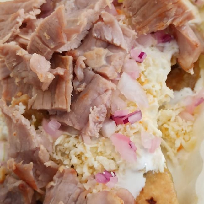 Chilaquiles Verdes con Bistec