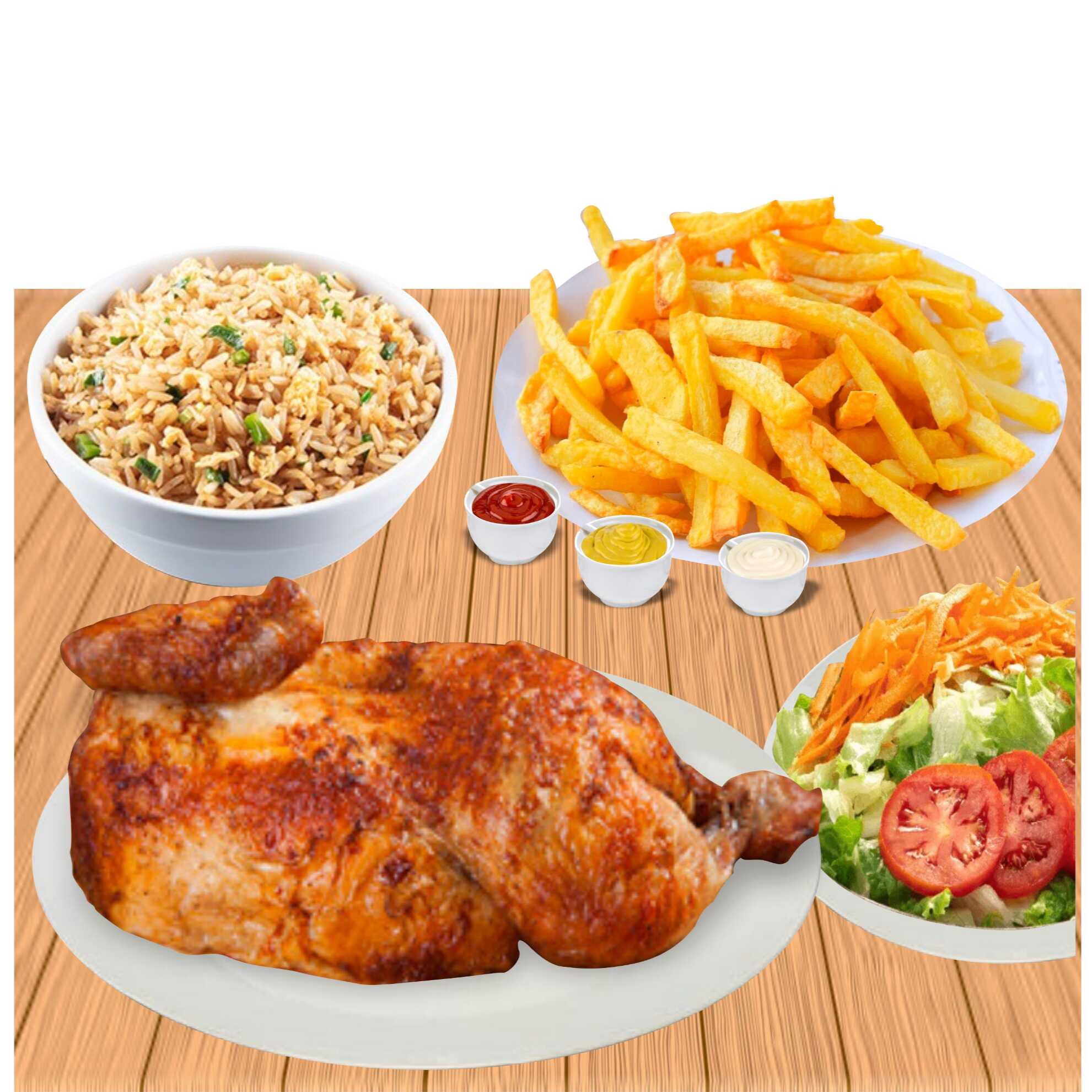 1/2 Pollo +Arroz Chaufa
