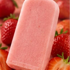 PALETA DE FRESAS CON CREMA