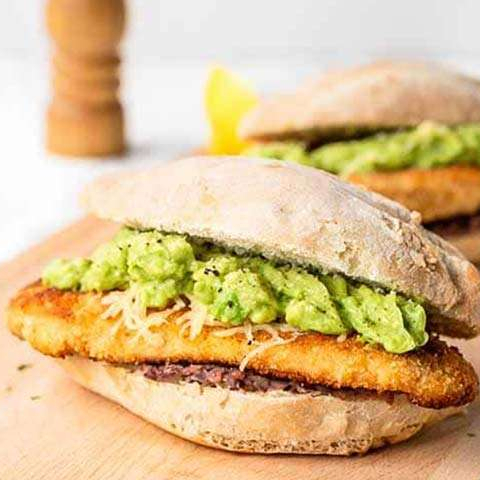 Torta de Milanesa con Guacamole
