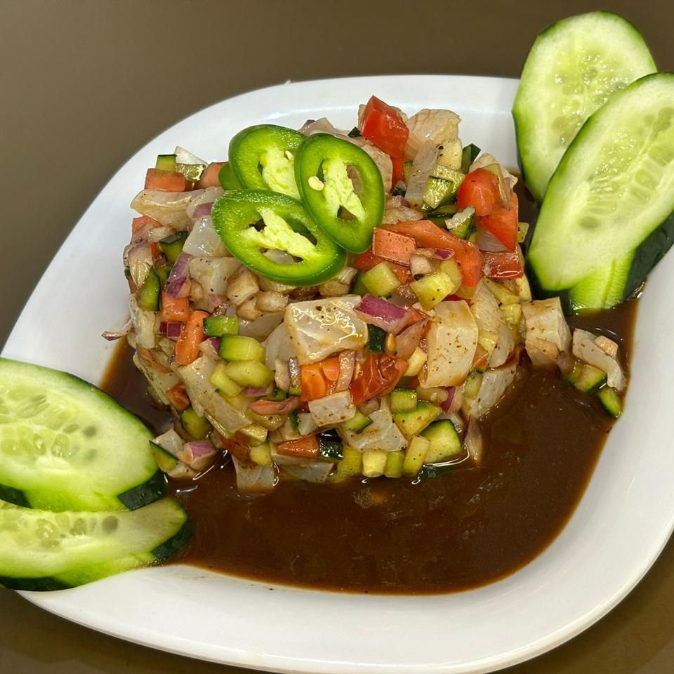 Tostada de Ceviche de Pescado