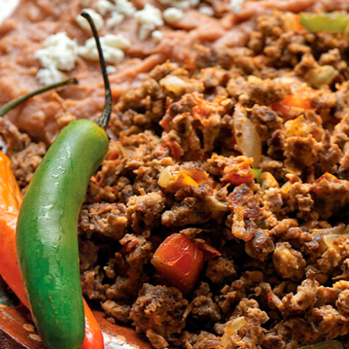 Machaca Mezclada con Huevo