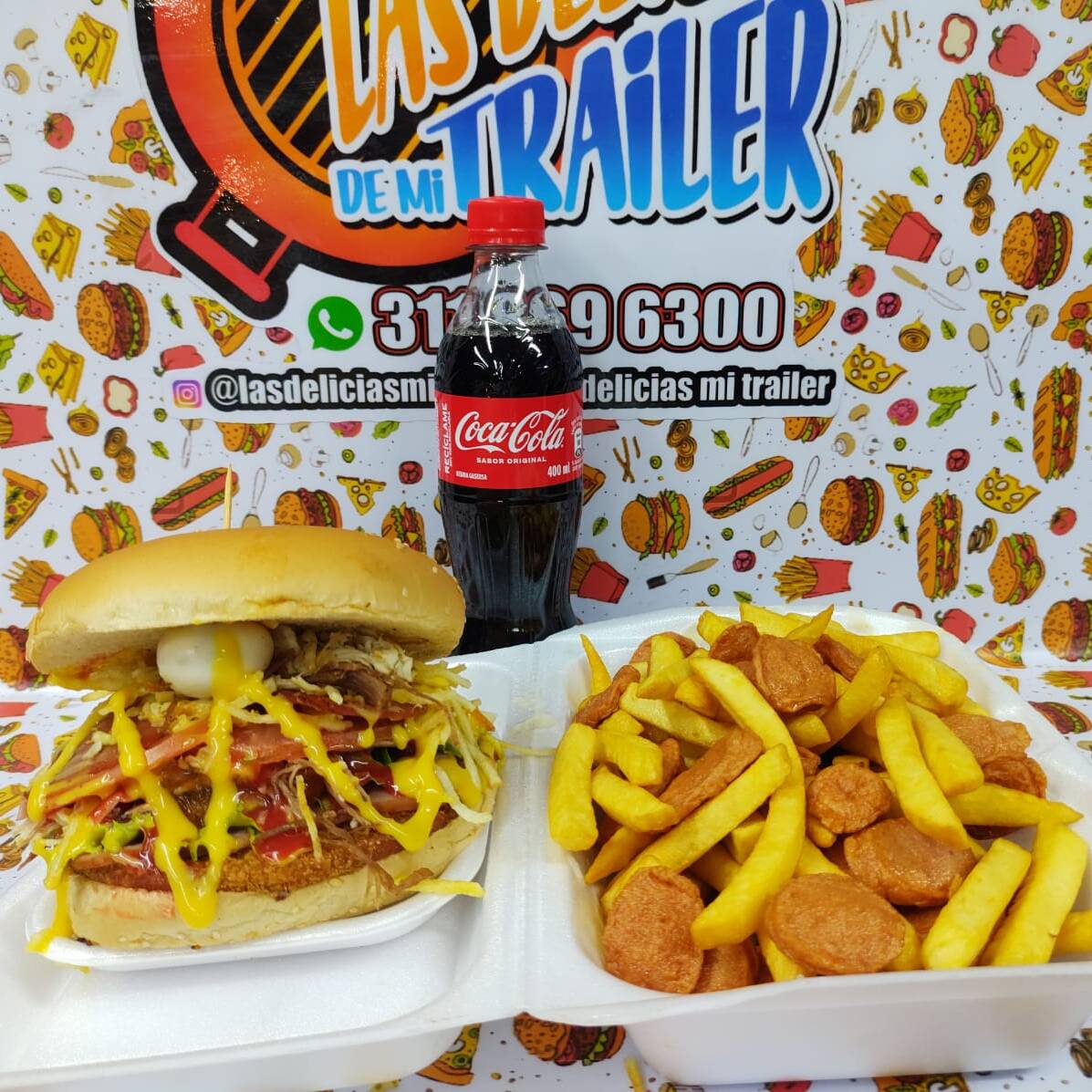 Hamburguesa  de Pollo en Combo
